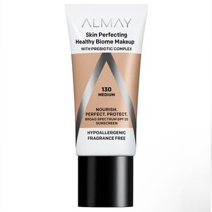 Almay Skin Perfecting Healthy Biome Foundation, SPF 25, 130 Medium, New